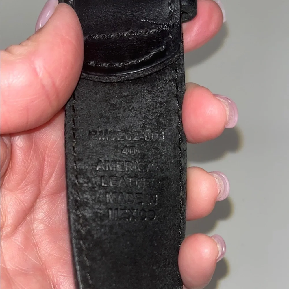Men's Black Leather Belt